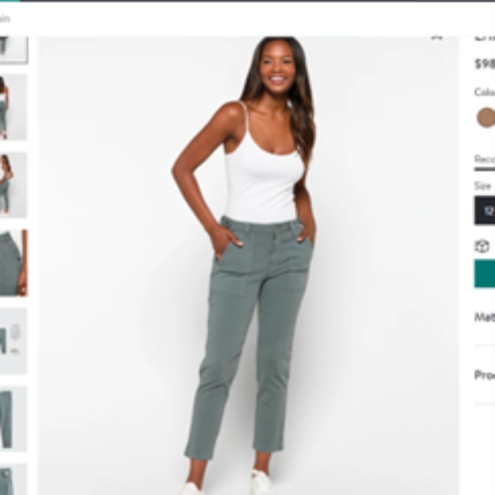 Cosmic Blue Love Erin High-Rise Utility Straight 12 Green - NWT Poshmark